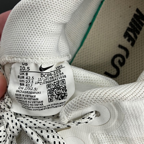 Nike‎ Renew Women's Running Shoes White Tan Lace Up Athletic Sneakers - Picture 9 of 10